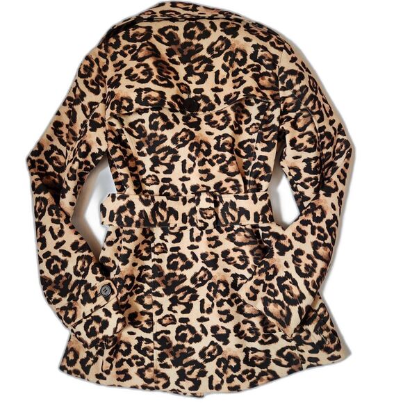 Mod Modele Leopard Print Pea Coat | Women's Size Small - Picture 3 of 10